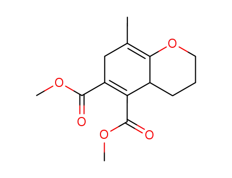 Molecular Structure of 74938-54-8 (dimethyl 8-methyl-3,4,4a,7-tetrahydro-2H-chromene-5,6-dicarboxylate)