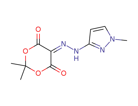 1,3-Dioxane-4,5,6-trione, 2,2-dimethyl-,
5-[(1-methyl-1H-pyrazol-3-yl)hydrazone]