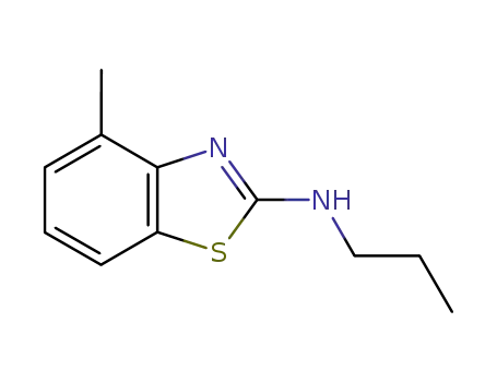 Molecular Structure of 75104-98-2 (2-Benzothiazolamine,4-methyl-N-propyl-(9CI))
