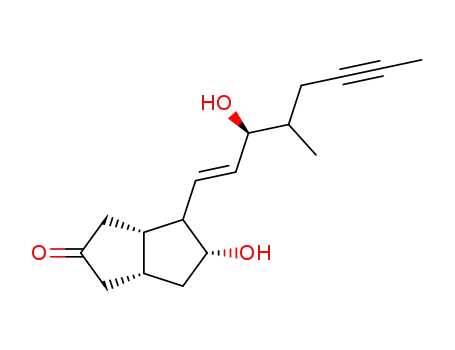 (3aS,5R,6aR)-5-Hydroxy-4-((E)-(S)-3-hydroxy-4-methyl-oct-1-en-6-ynyl)-hexahydro-pentalen-2-one