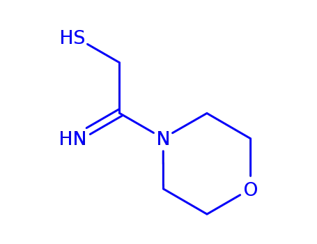 Molecular Structure of 754134-06-0 (Morpholine, 4-(1-imino-2-mercaptoethyl)- (9CI))