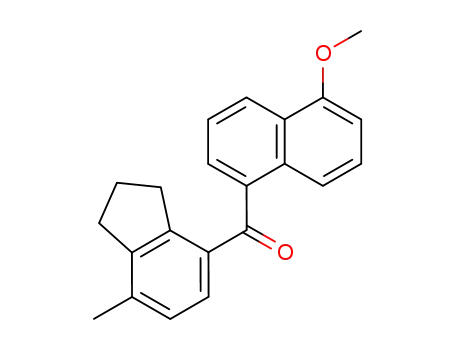 (5-methoxynaphthalen-1-yl)(7-methyl-2,3-dihydro-1H-inden-4-yl)methanone
