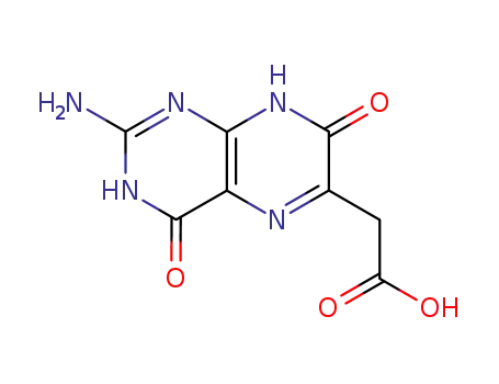 Molecular Structure of 7512-74-5 ((2-amino-4,7-dioxo-1,4,7,8-tetrahydropteridin-6-yl)acetic acid)