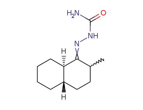 Molecular Structure of 7505-03-5 ((1E)-2-methyloctahydronaphthalen-1(2H)-one semicarbazone)
