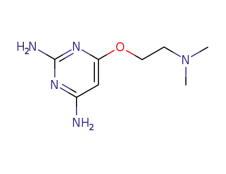 Molecular Structure of 7520-50-5 (6-[2-(dimethylamino)ethoxy]pyrimidine-2,4-diamine)