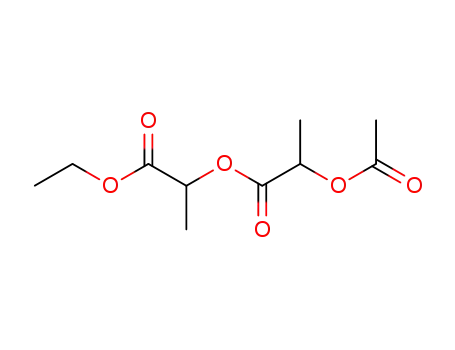 Molecular Structure of 7512-80-3 (1-ethoxy-1-oxopropan-2-yl 2-(acetyloxy)propanoate)