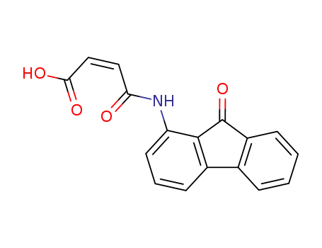 Molecular Structure of 7510-69-2 ((E)-3-[(9-oxofluoren-1-yl)carbamoyl]prop-2-enoic acid)