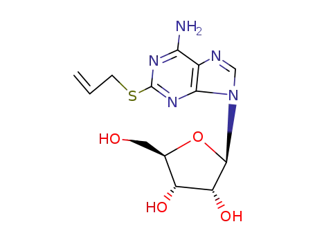 Molecular Structure of 43157-49-9 (Adenosine, 2-(2-propenylthio)-)