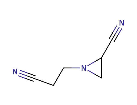 Molecular Structure of 75985-58-9 (1-Aziridinepropanenitrile,2-cyano-(9CI))