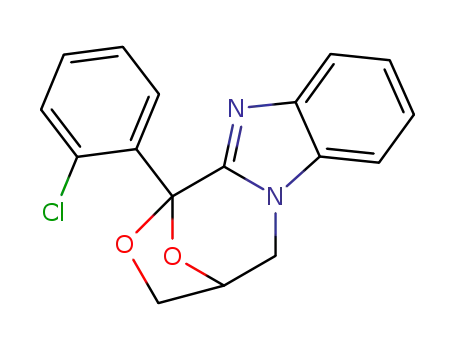 Molecular Structure of 76099-05-3 (1,4-Epoxy-1H,3H-(1,4)oxazepino(4,3-a)benzimidazole, 4,5-dihydro-1-(2-c hlorophenyl)-)