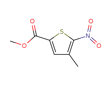 Molecular Structure of 75735-47-6 (Methyl 4-Methyl-5-nitrothiophene-2-carboxylate)