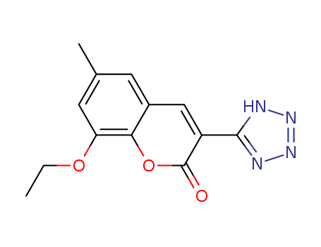 8-Ethoxy-6-methyl-3-(1H-tetrazol-5-yl)coumarin