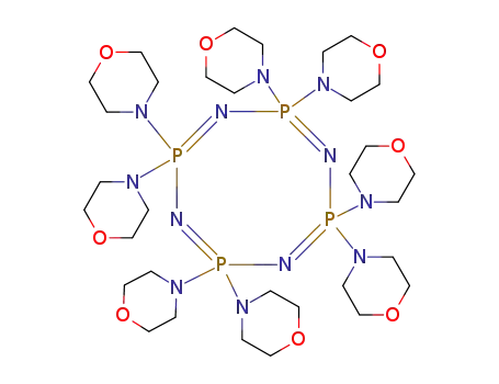 Molecular Structure of 76185-56-3 (2,2,4,4,6,6,8,8-octa(morpholin-4-yl)-1,3,5,7,2lambda~5~,4lambda~5~,6lambda~5~,8lambda~5~-tetrazatetraphosphocine)