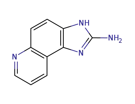 Molecular Structure of 76180-97-7 (1H-Imidazo(4,5-f)quinolin-2-amine)