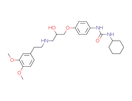 N-Cyclohexyl-N'-(4-(3-(3,4-dimethoxyphenethylamino)-2-hydroxypropoxy)phenyl)urea