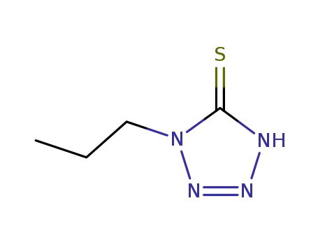 Molecular Structure of 7624-31-9 (5-MERCAPTO-1-PROPYLTETRAZOLE)