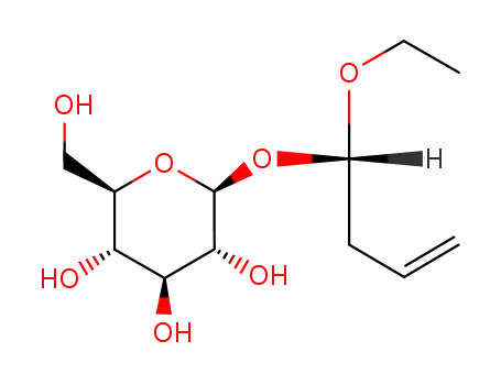 Molecular Structure of 76020-74-1 (1-ethoxybutyl-3-enyl-glucopyranoside)