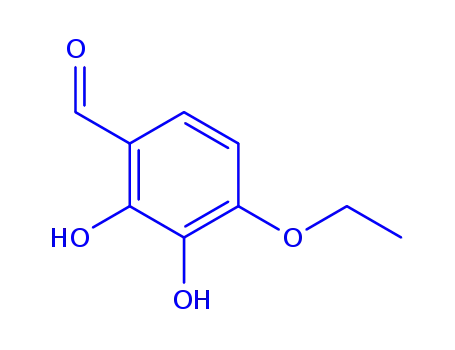 Molecular Structure of 757995-98-5 (2,3-Dihydroxy-4-Ethoxy-Benzaldehyde)