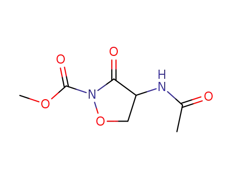 2-Isoxazolidinecarboxylicacid,4-(acetylamino)-3-oxo-,methylester,(R)-(9CI)