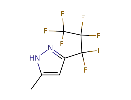 Molecular Structure of 75823-64-2 (5-METHYL-3-(PERFLUOROPROPYL)PYRAZOLE)