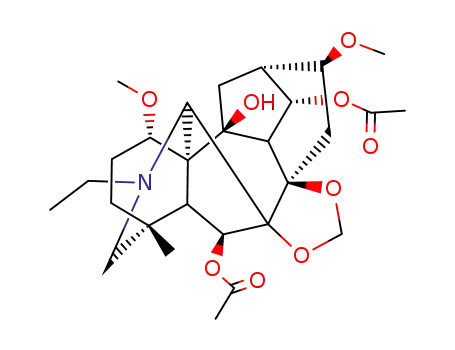 20-エチル-1β,16β-ジメトキシ-4-メチル-7,8-[メチレンビス(オキシ)]アコニタン-6β,10,14α-トリオール6,14-ジアセタート