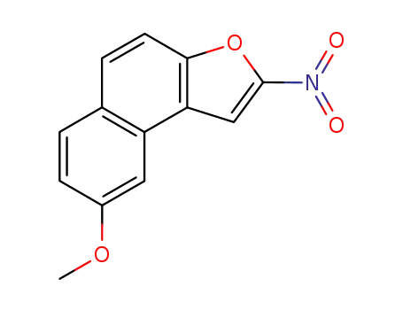 Molecular Structure of 75965-75-2 (2-nitro-8-methoxynaphtho(2,1-b)furan)