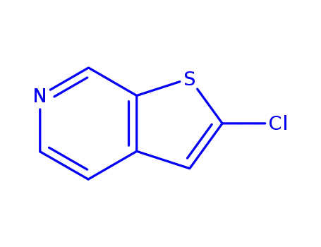 Molecular Structure of 756477-32-4 (Thieno[2,3-c]pyridine, 2-chloro- (9CI))