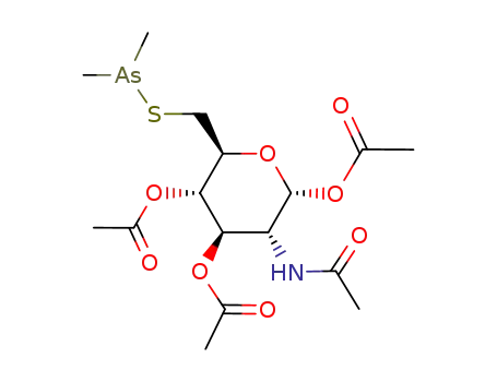 1,3,4-tri-O-acetyl-2-(acetylamino)-2-deoxy-6-S-(dimethylarsanyl)-6-thiohexopyranose