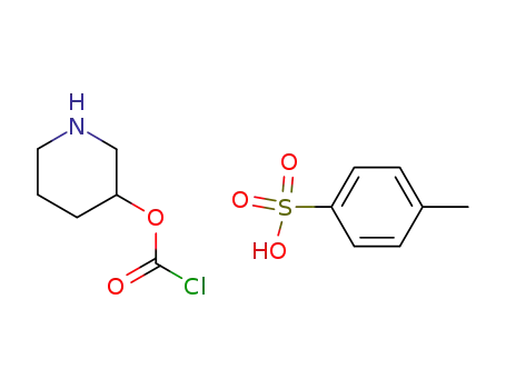 Molecular Structure of 75431-17-3 (3<(Chloroformyl)oxy>piperidinium p-toluenesulfonate)