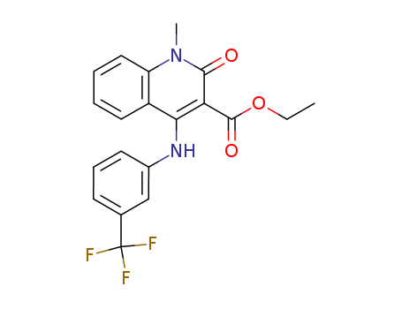 3-QUINOLINECARBOXYLIC ACID,1,2-DIHYDRO-1-METHYL-2-OXO-4-((3-(TRIFLUOROMETHYL)PHENYL)AMINO)-,ETHYL ESTER
