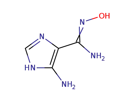 Molecular Structure of 7593-47-7 (1H-Imidazole-4-carboximidamide,5-amino-N-hydroxy-)