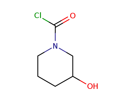 Molecular Structure of 76263-92-8 (1-Piperidinecarbonyl chloride, 3-hydroxy- (9CI))