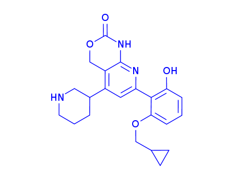 7-[2-(Cyclopropylmethoxy)-6-hydroxyphenyl]-1,4-dihydro-5-(3S)-3-piperidinyl-2H-pyrido[2,3-d][1,3]oxazin-2-one