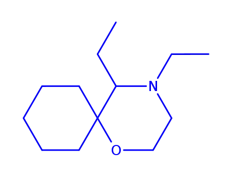 Molecular Structure of 759396-08-2 (1-Oxa-4-azaspiro[5.5]undecane,4,5-diethyl-(9CI))