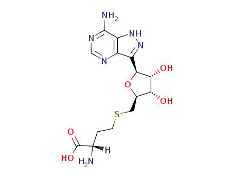 (S)-2-Amino-4-((((2S,3S,4R,5S)-5-(7-amino-1H-pyrazolo[4,3-d]pyrimidin-3-yl)-3,4-dihydroxytetrahydrofuran-2-yl)methyl)thio)butanoic acid
