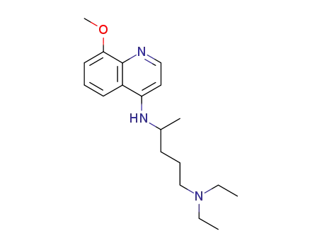 Molecular Structure of 7621-73-0 (N~1~,N~1~-diethyl-N~4~-(8-methoxyquinolin-4-yl)pentane-1,4-diamine)