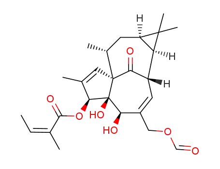 Molecular Structure of 1541169-87-2 (3-angeloyl-20-formyl-inqenol)