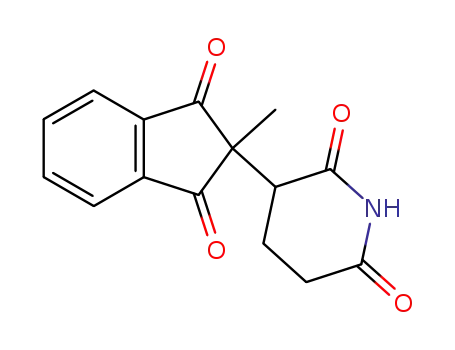 Molecular Structure of 76059-11-5 (3-(2-(1,3-Dioxo-2-methylindanyl))glutarimide)