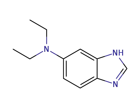 Molecular Structure of 76007-11-9 (1H-Benzimidazol-5-amine,N,N-diethyl-(9CI))