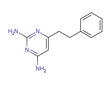 Molecular Structure of 7597-49-1 (6-phenethylpyrimidine-2,4-diamine)