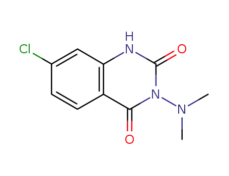 Molecular Structure of 75787-33-6 (2,4(1H,3H)-Quinazolinedione, 7-chloro-3-(dimethylamino)-)
