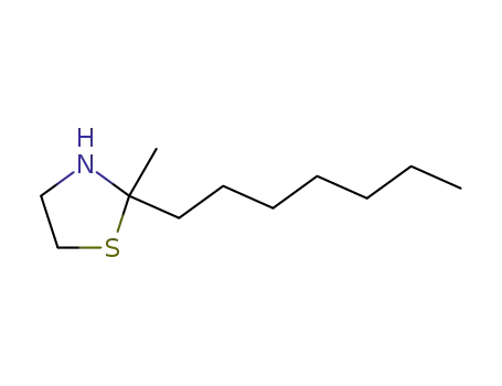 Molecular Structure of 75606-66-5 (2-heptyl-2-methyl-1,3-thiazolidine)