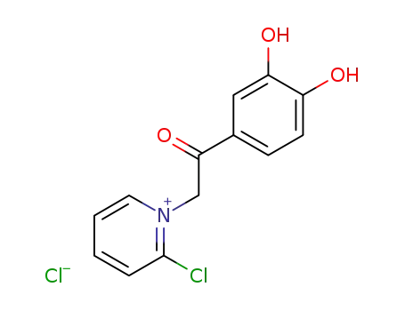 Molecular Structure of 7595-84-8 (2-(2-chloropyridin-1(2H)-yl)-1-(3,4-dihydroxyphenyl)ethanone)