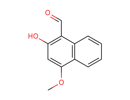 Molecular Structure of 75965-68-3 (1-Naphthalenecarboxaldehyde, 2-hydroxy-4-methoxy-)