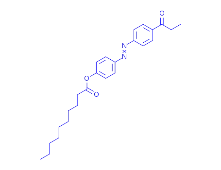 Molecular Structure of 76204-62-1 (4-[(E)-(4-propanoylphenyl)diazenyl]phenyl decanoate)