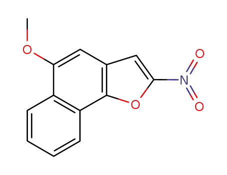 Molecular Structure of 75965-78-5 (2-NITRO-5-METHOXYNAPHTHO(1,2-B)FURAN)