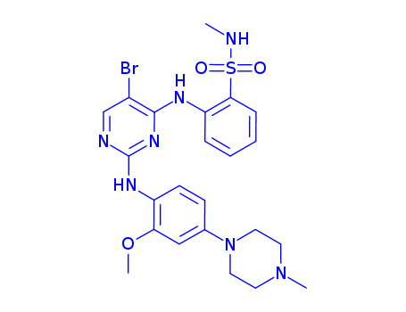 2-[[5-Bromo-2-[[2-methoxy-4-(4-methyl-1-piperazinyl)phenyl]amino]-4-pyrimidinyl]amino]-N-methylbenzenesulfonamide