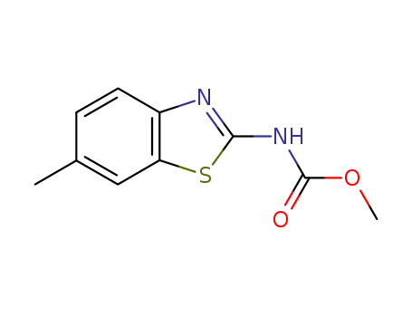Molecular Structure of 76076-09-0 (Carbamic acid, (6-methyl-2-benzothiazolyl)-, methyl ester (9CI))