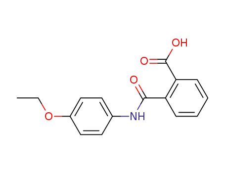 Molecular Structure of 7614-49-5 (N-(4-ETHOXY-PHENYL)-PHTHALAMIC ACID)
