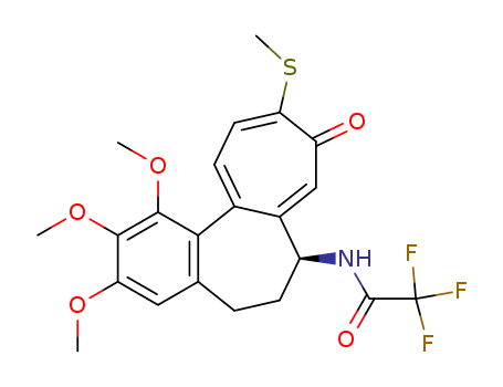 Acetamide, 2,2,2-trifluoro-N-[5,6,7,9-tetrahydro-1,2, 3-trimethoxy-10- (methylthio)-9-oxobenzo[a]heptalen-7-yl]-, (S)-